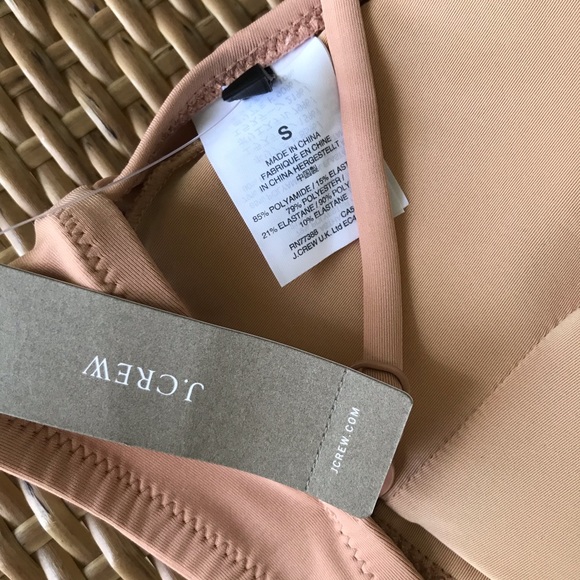J. Crew Peach Plunge V-Neck Bikini Swim Top - Picture 7 of 8